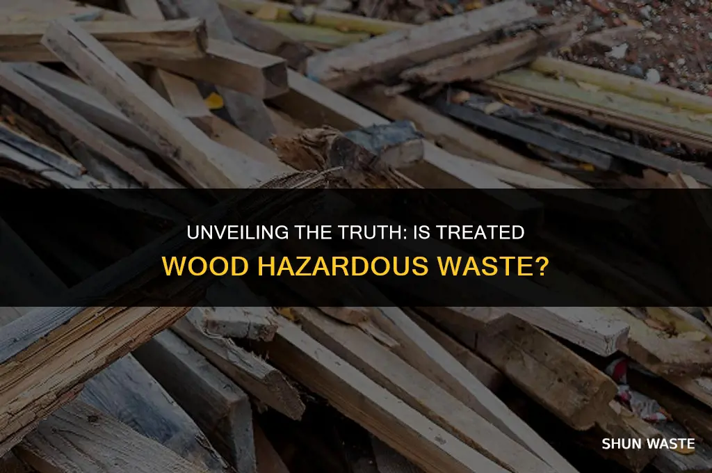 is treated wood hazardous waste
