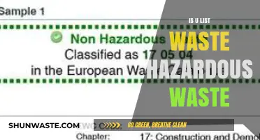 Decoding the Hazards: Understanding U-List Waste Classification
