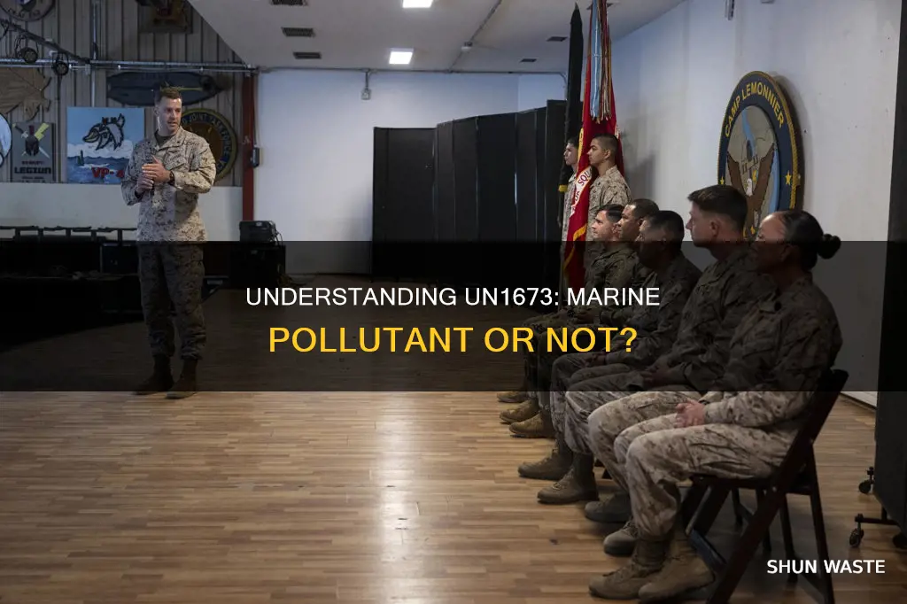 is un1673 a marine pollutant