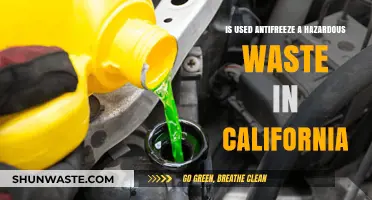 California's Antifreeze Disposal Dilemma: Hazardous Waste or Not?