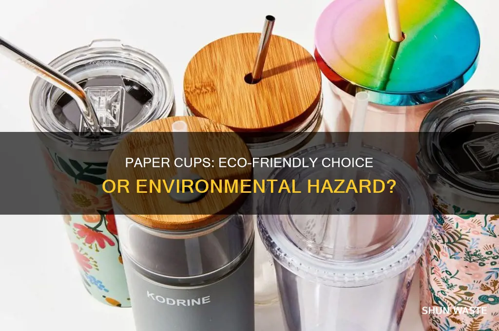 is using paper cups bad for the environment