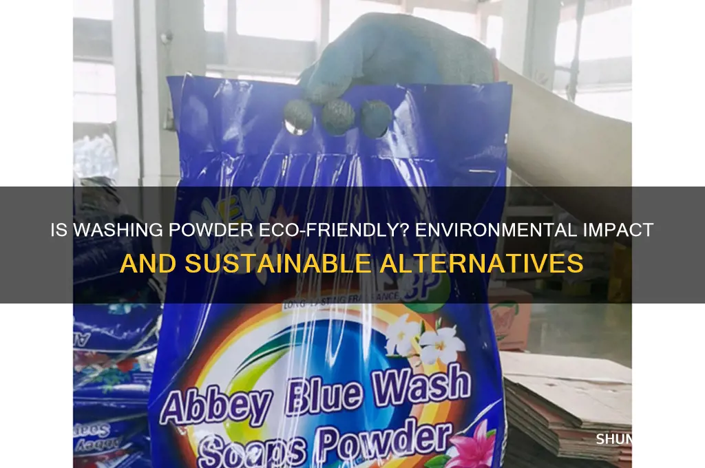 is washing powder bad for the environment