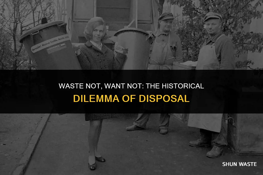 is waste disposal a problem before the 1800s
