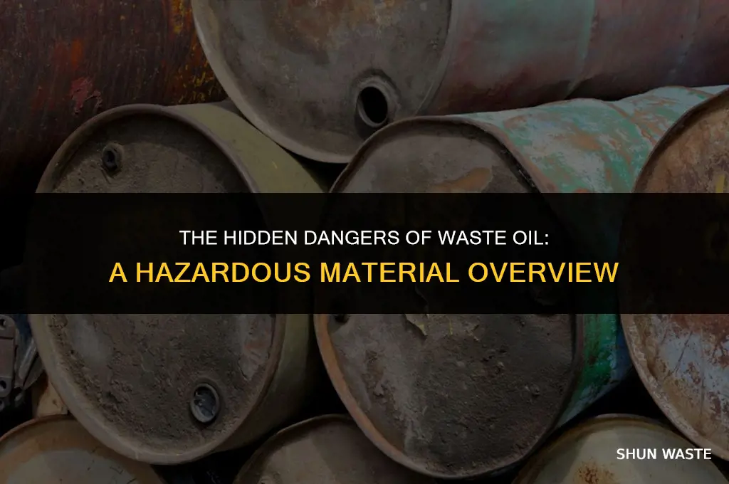 is waste oil a hazardous material