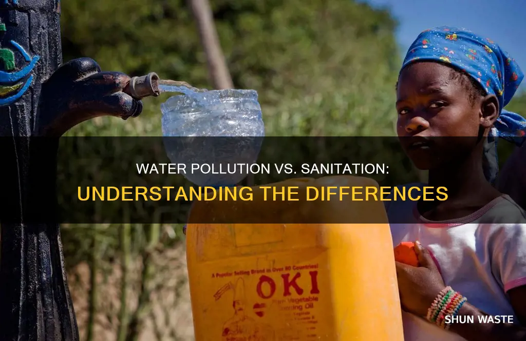 is water pollution and water sanitation the same thing