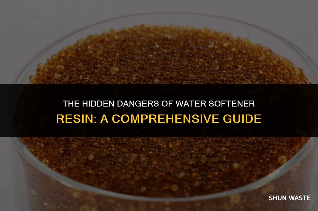 is water softener resin hazardous waste