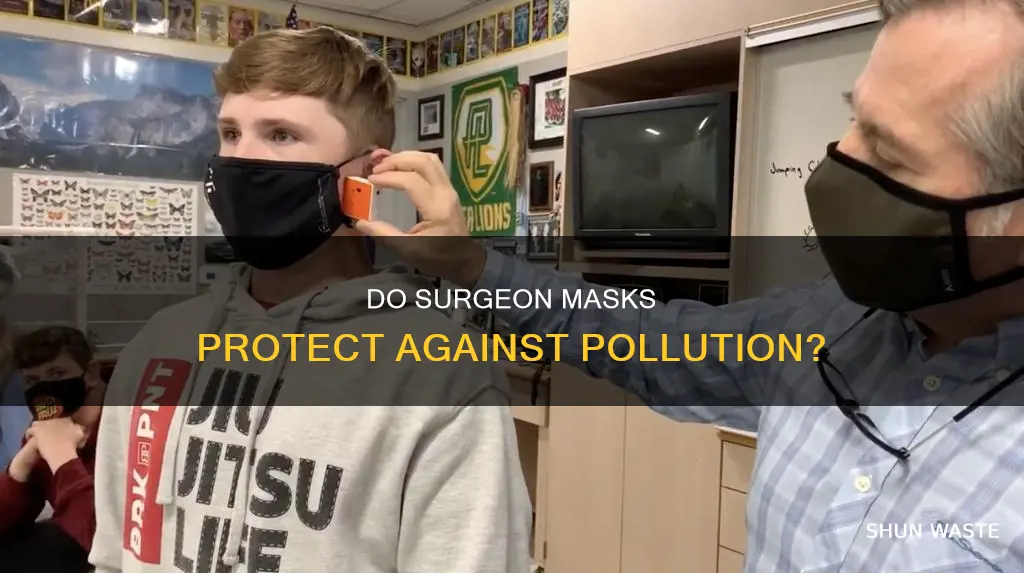 is wearing surgeons mask in polluted areas effective