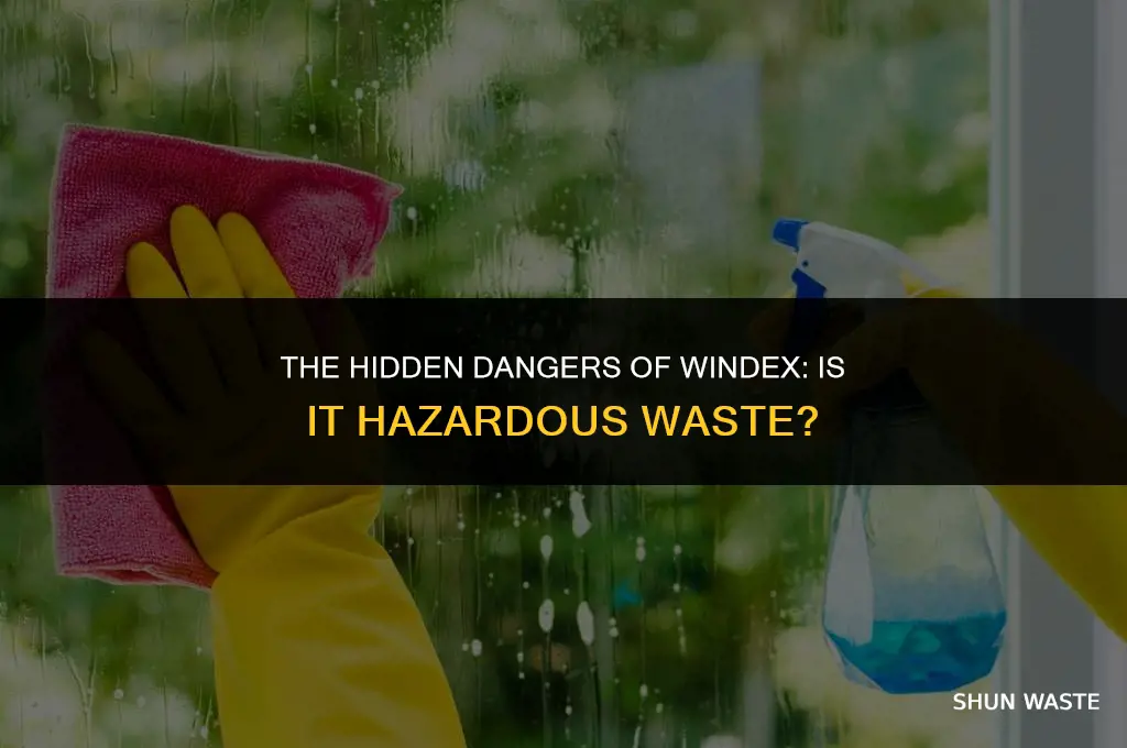 is windex hazardous waste