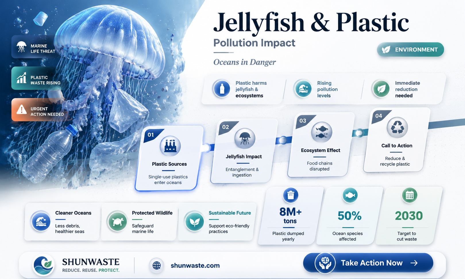 are jellyfish affected by plastic pollution