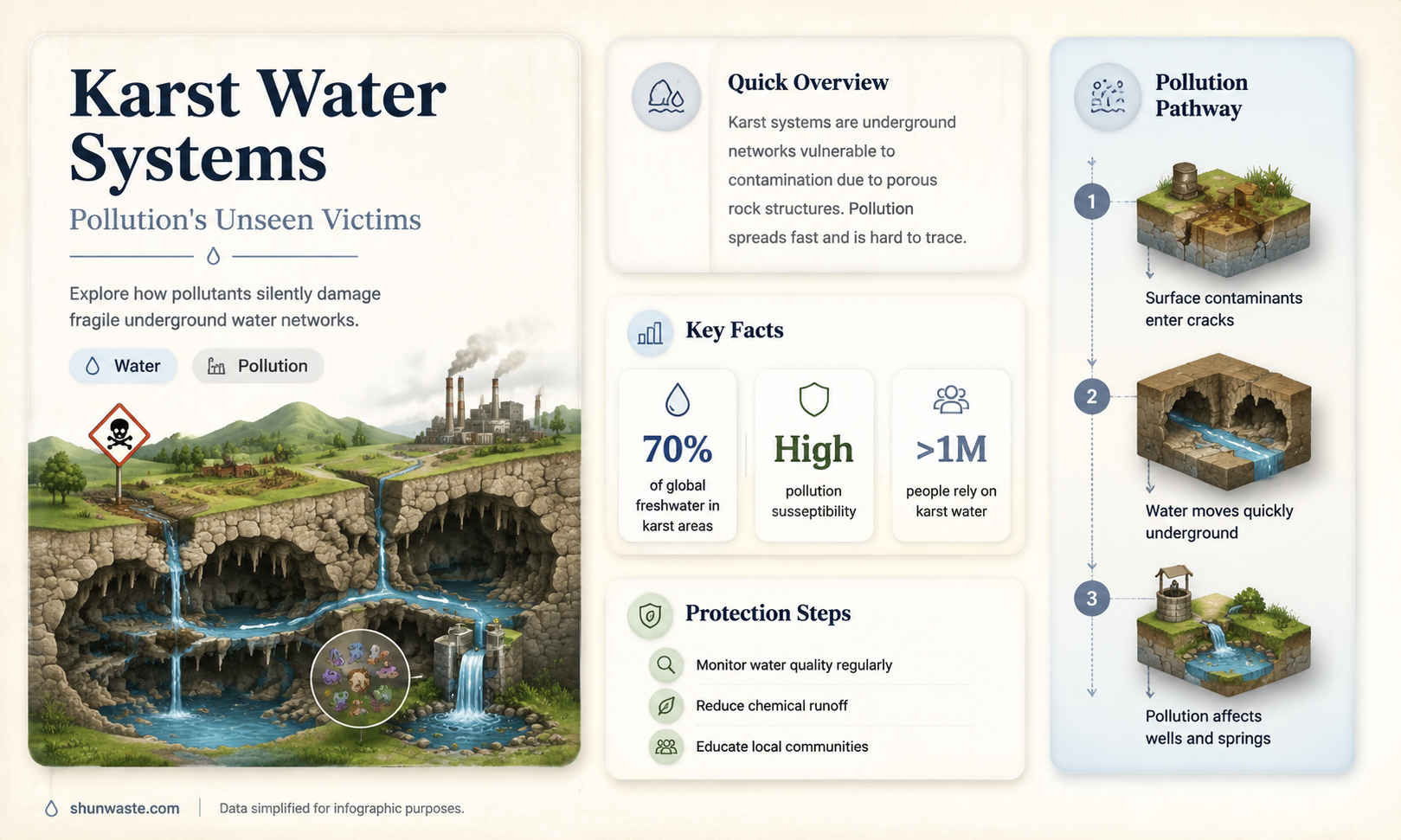 are karst water systems vulnerable to pollution