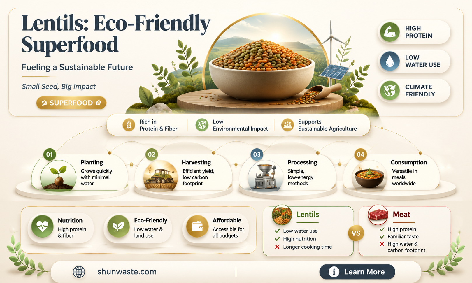 are lentils good for the environment