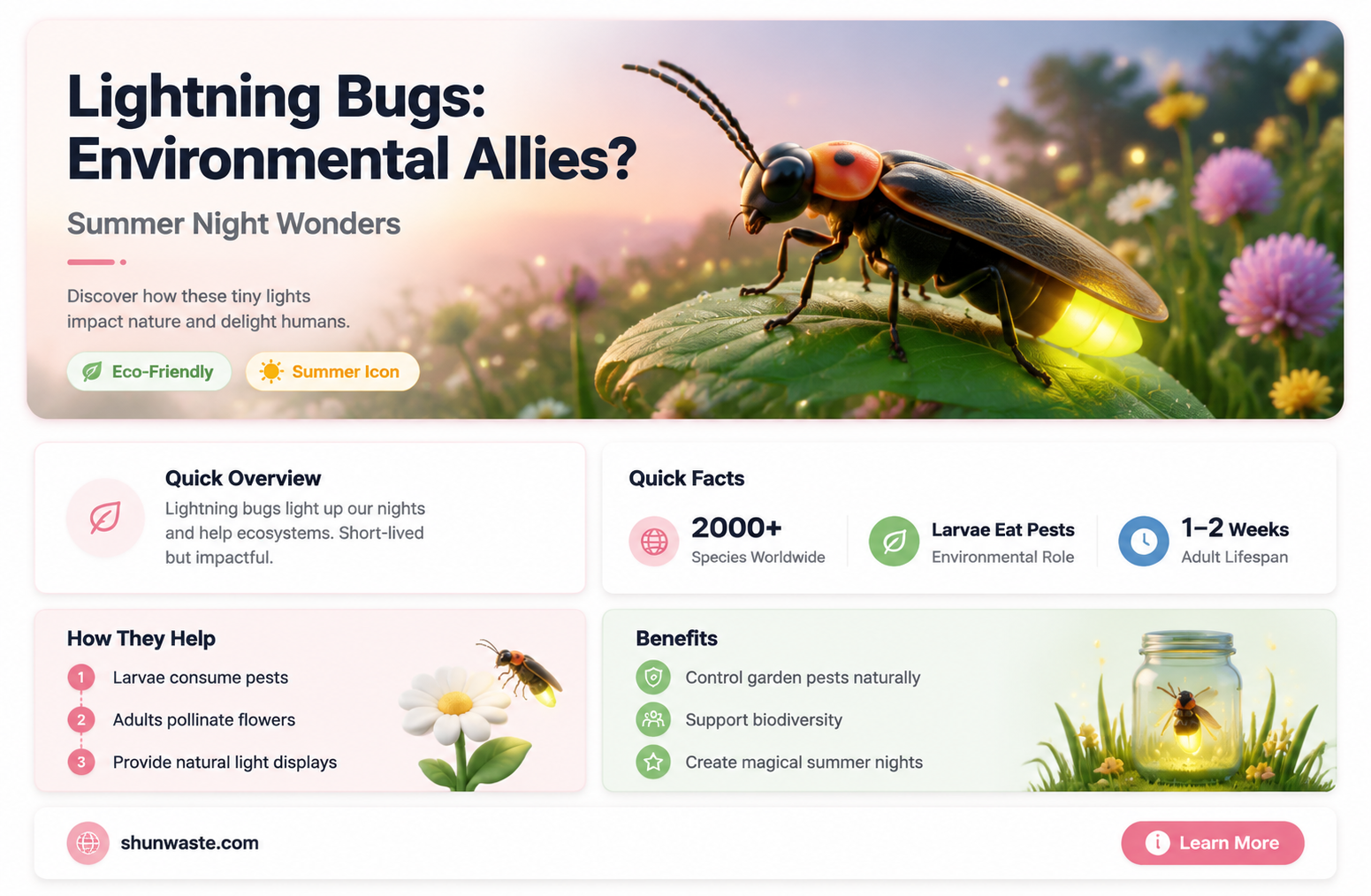 are lightning bugs good for the environment