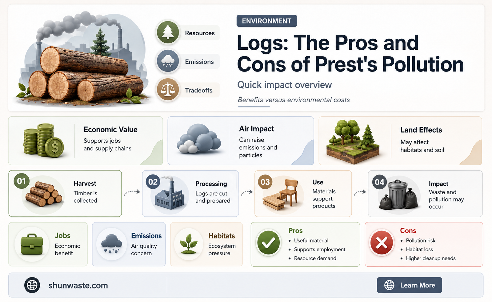 are prest to log polluting