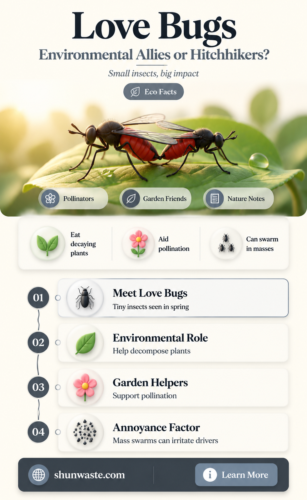 are love bugs good for the environment