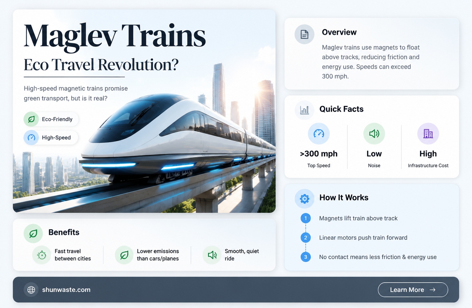 are maglev trains good for the environment