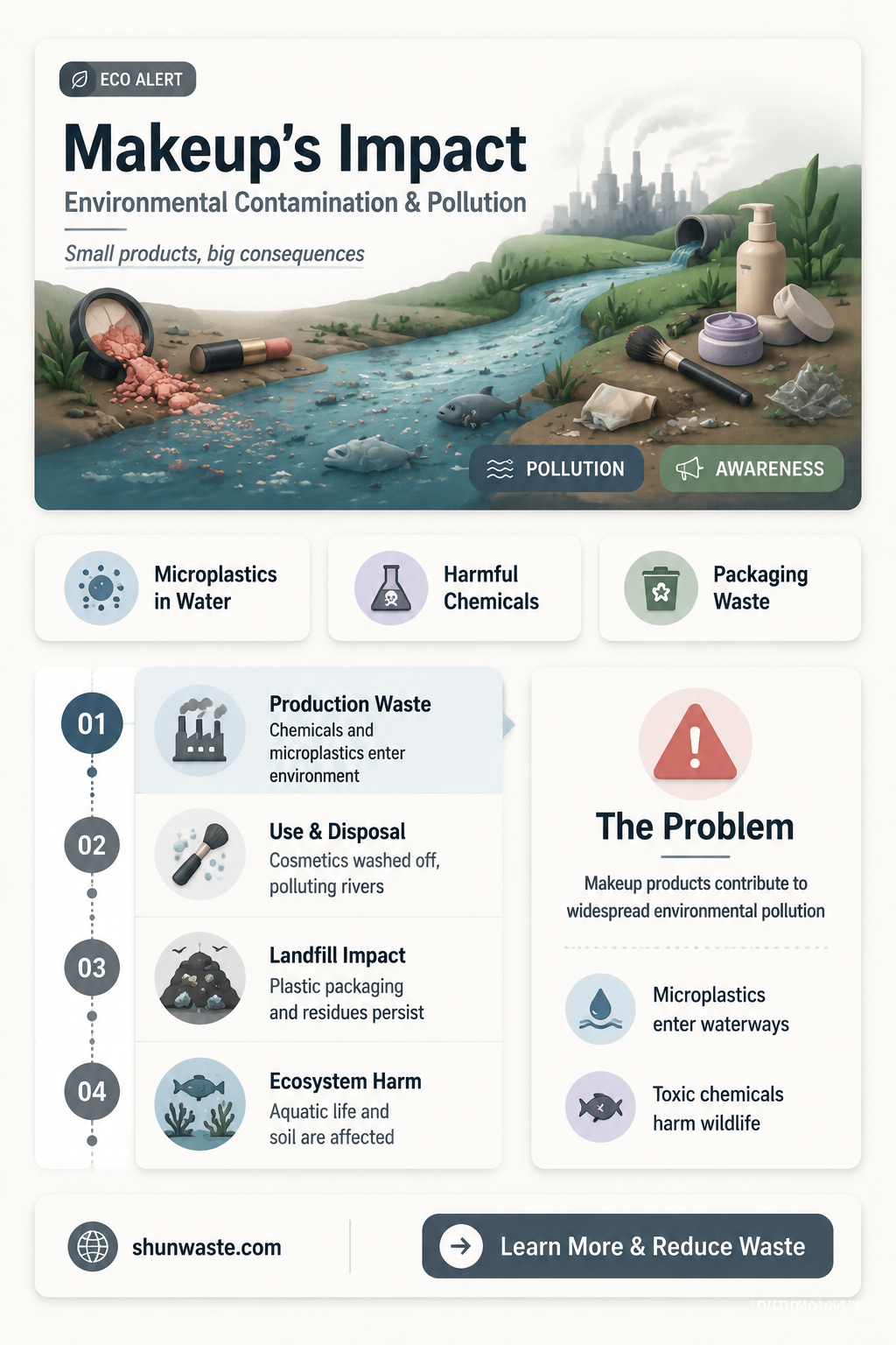 are makeups contaminants for environmental pollution