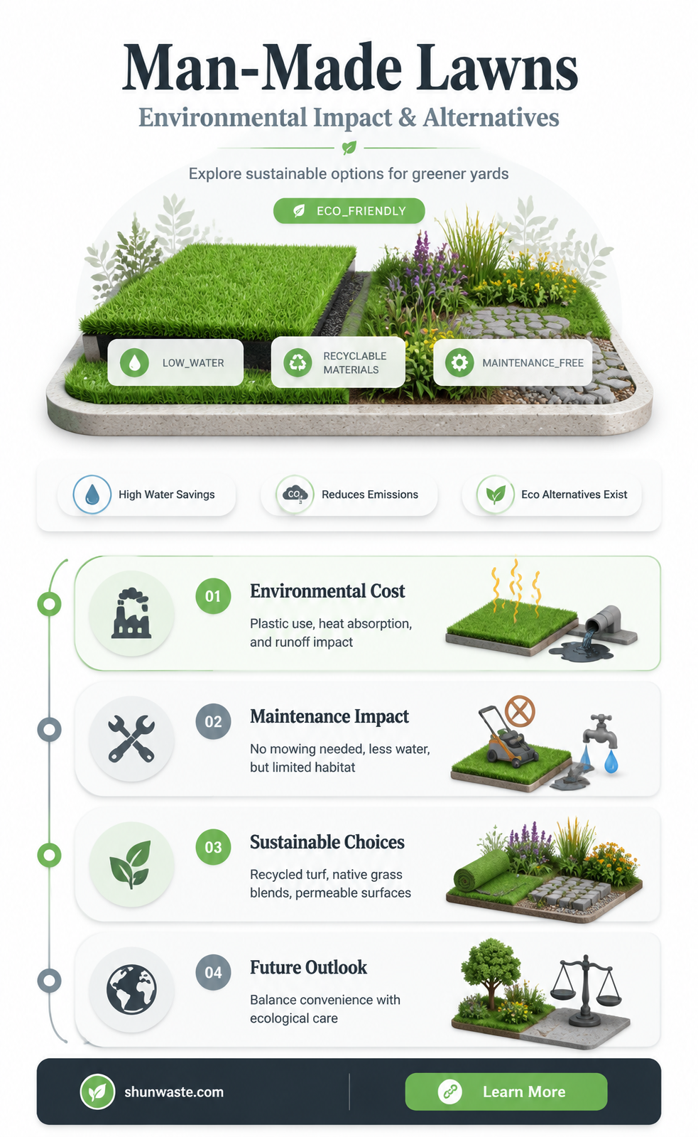 are man-made lawns bad for the environment