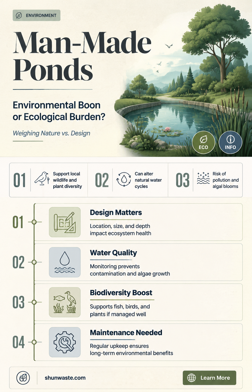 are man made ponds bad for the environment
