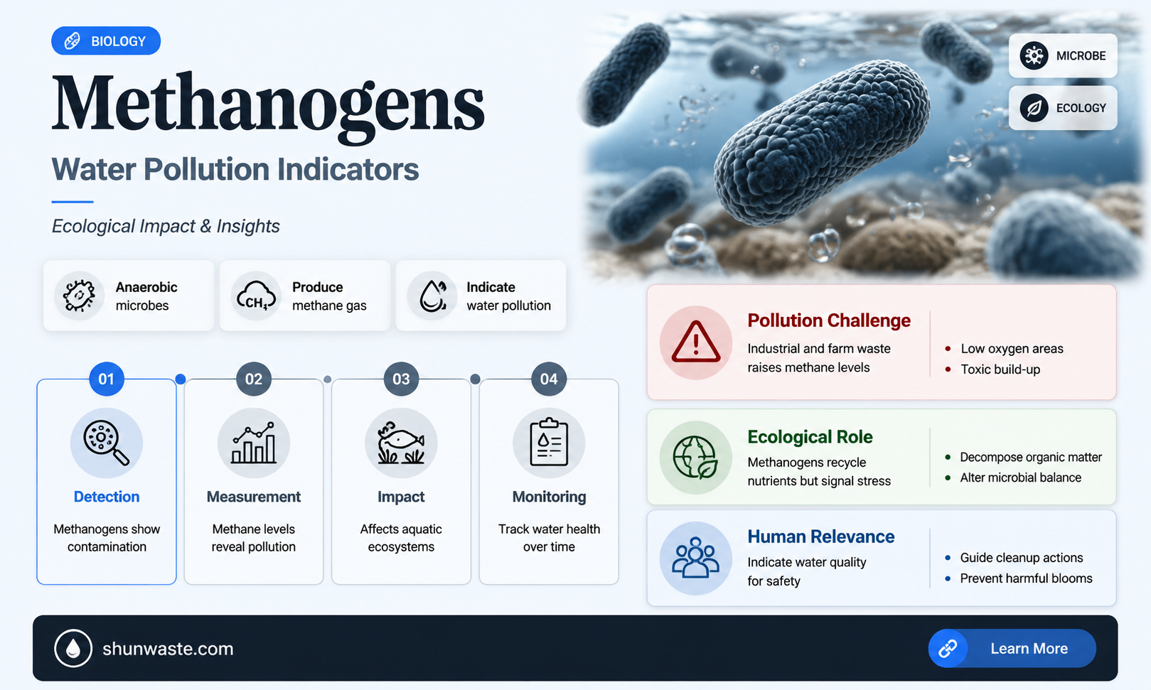 are methanogens an indicator of pollution in water
