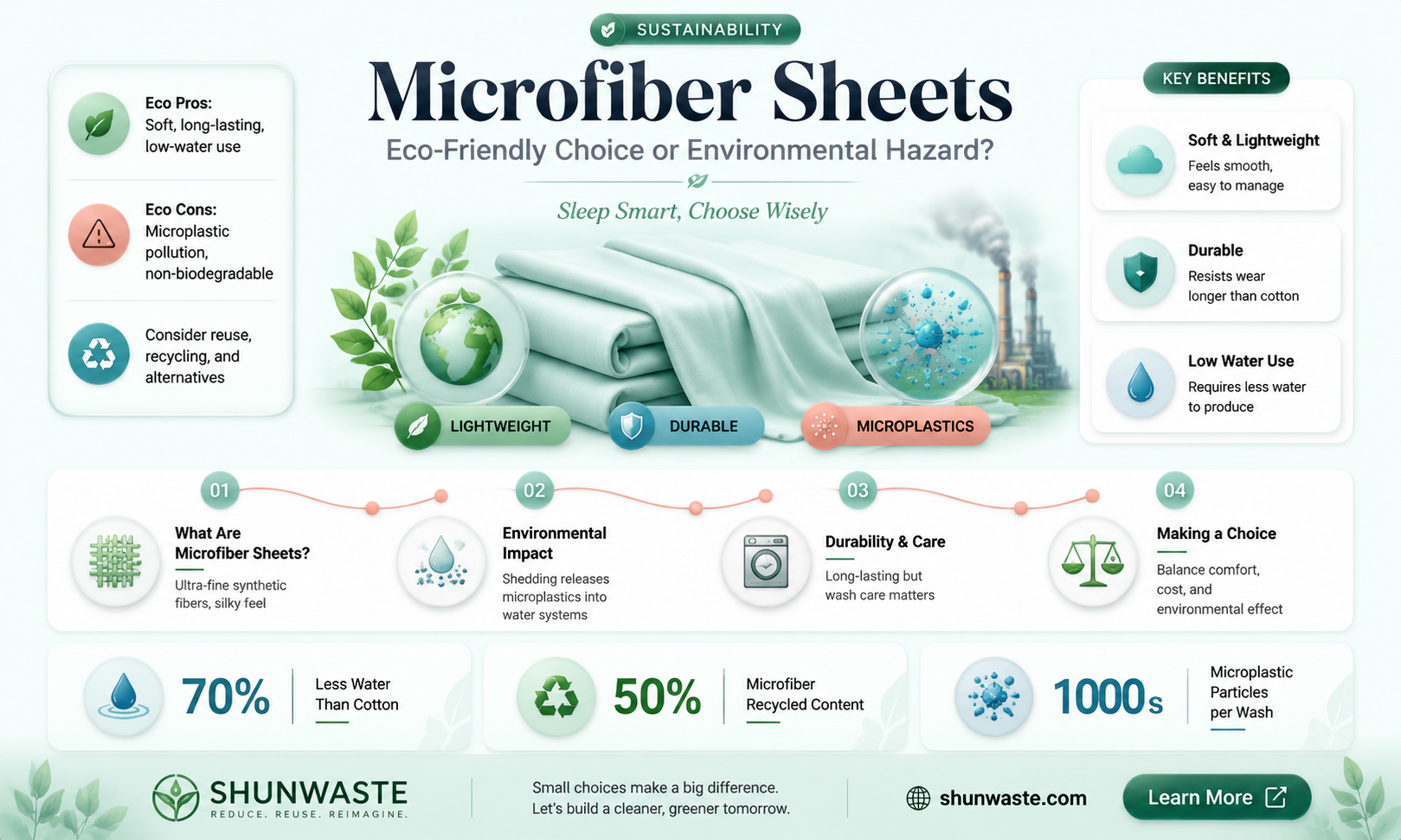 are microfiber sheets bad for the environment