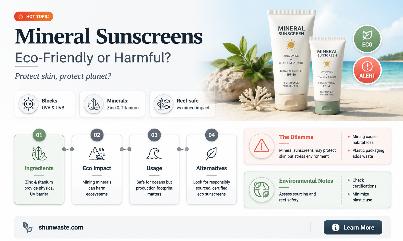 are mineral sunscreens bad for the environment