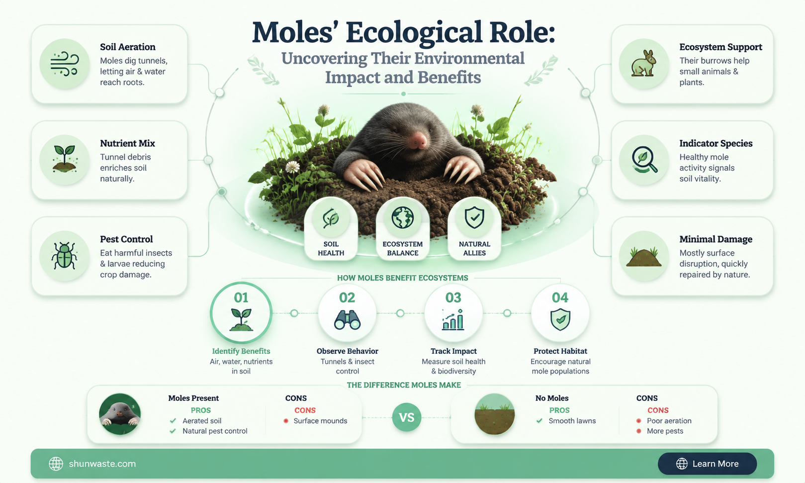 are moles good for the environment