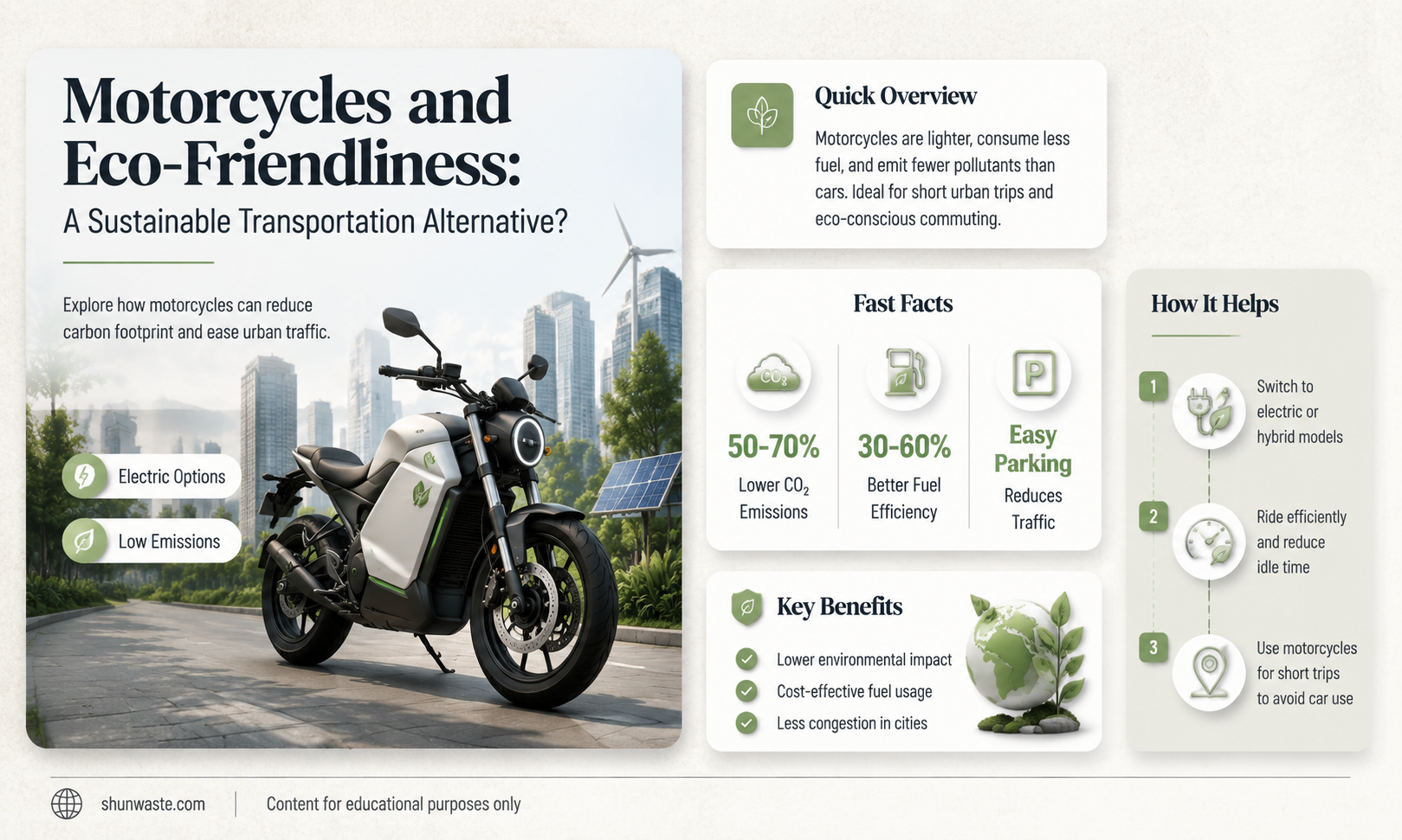 are motorcycles good for the environment