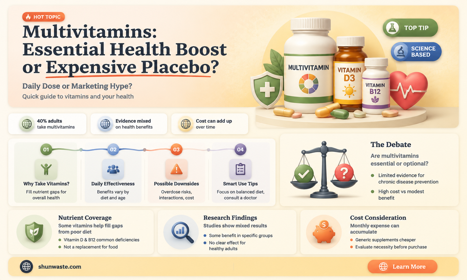 are multivitamines worth taking or just waste of money
