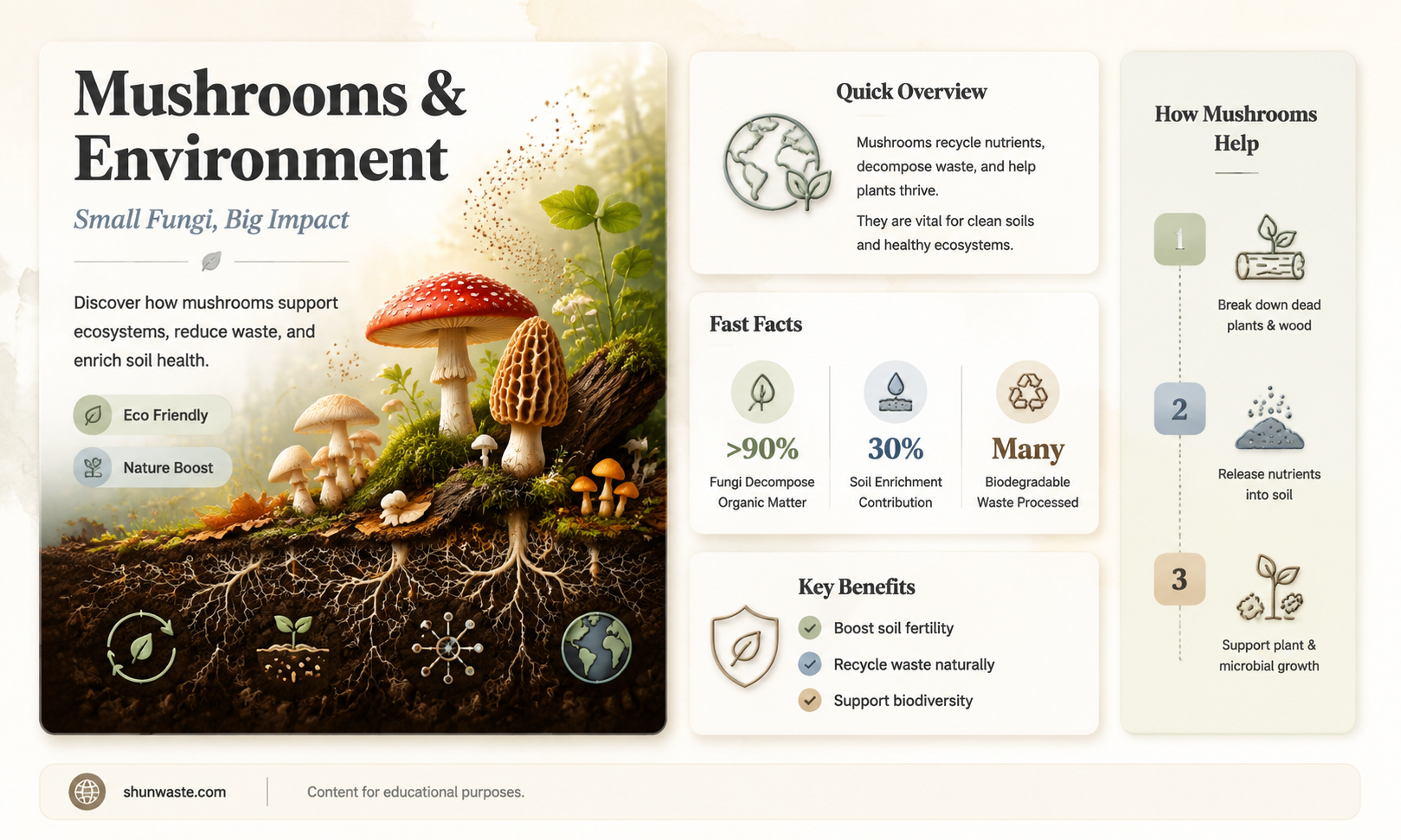 are mushrooms bad for the environment