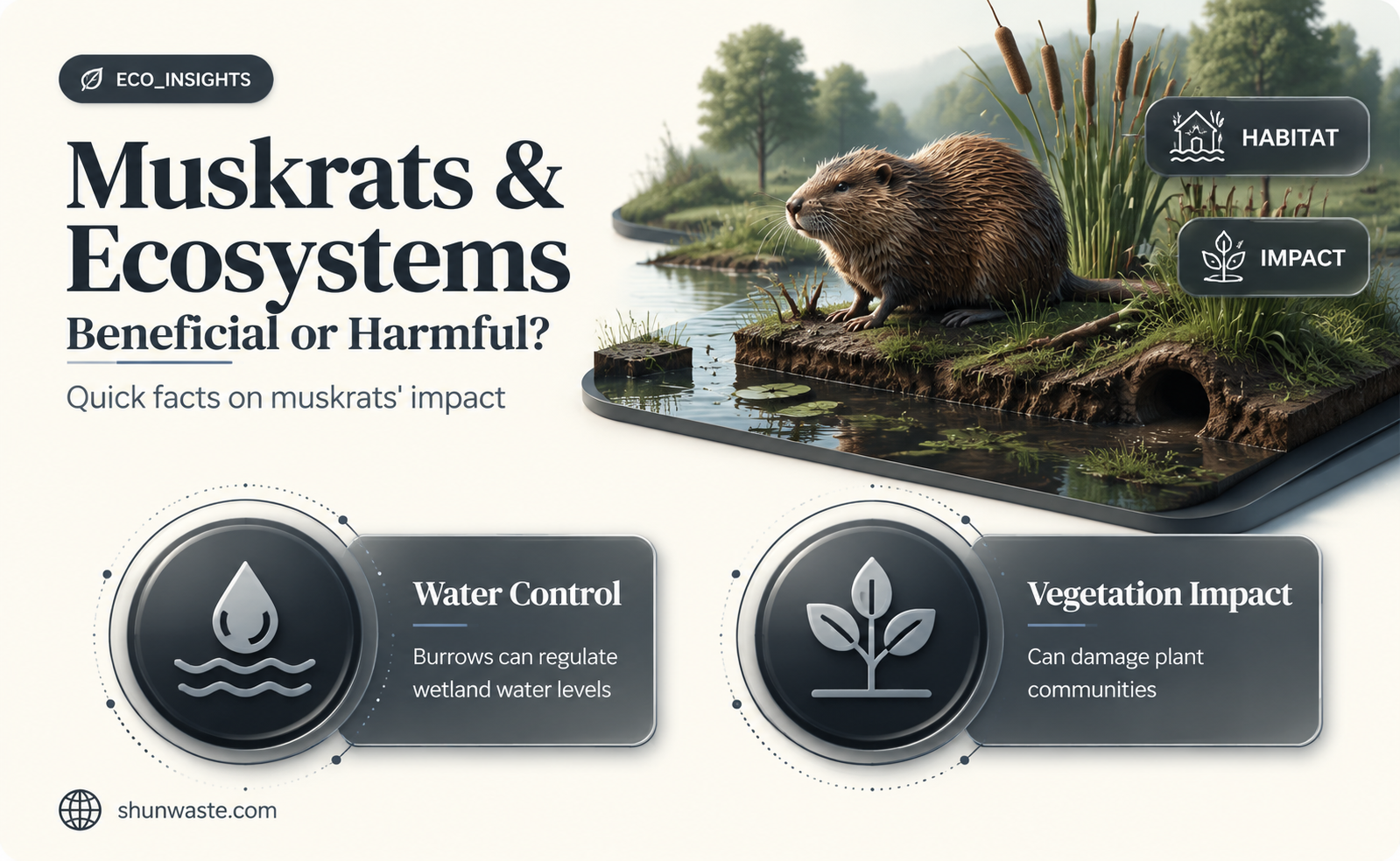 are muskrats good for the environment