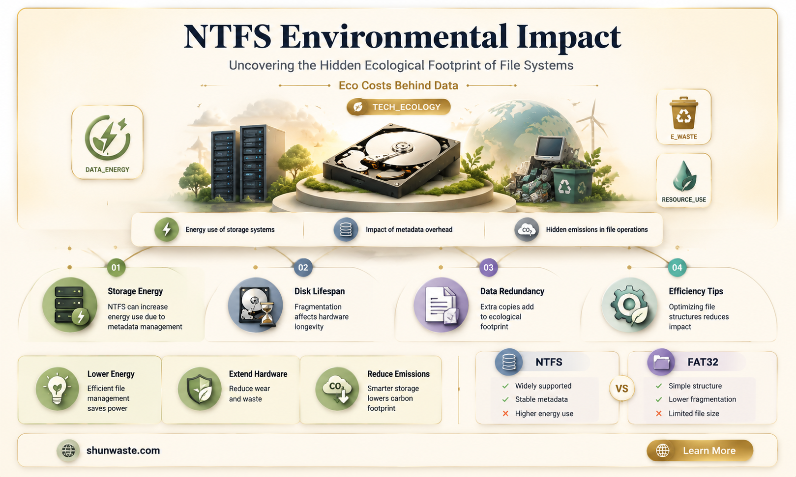 are ntfs bad for the environment