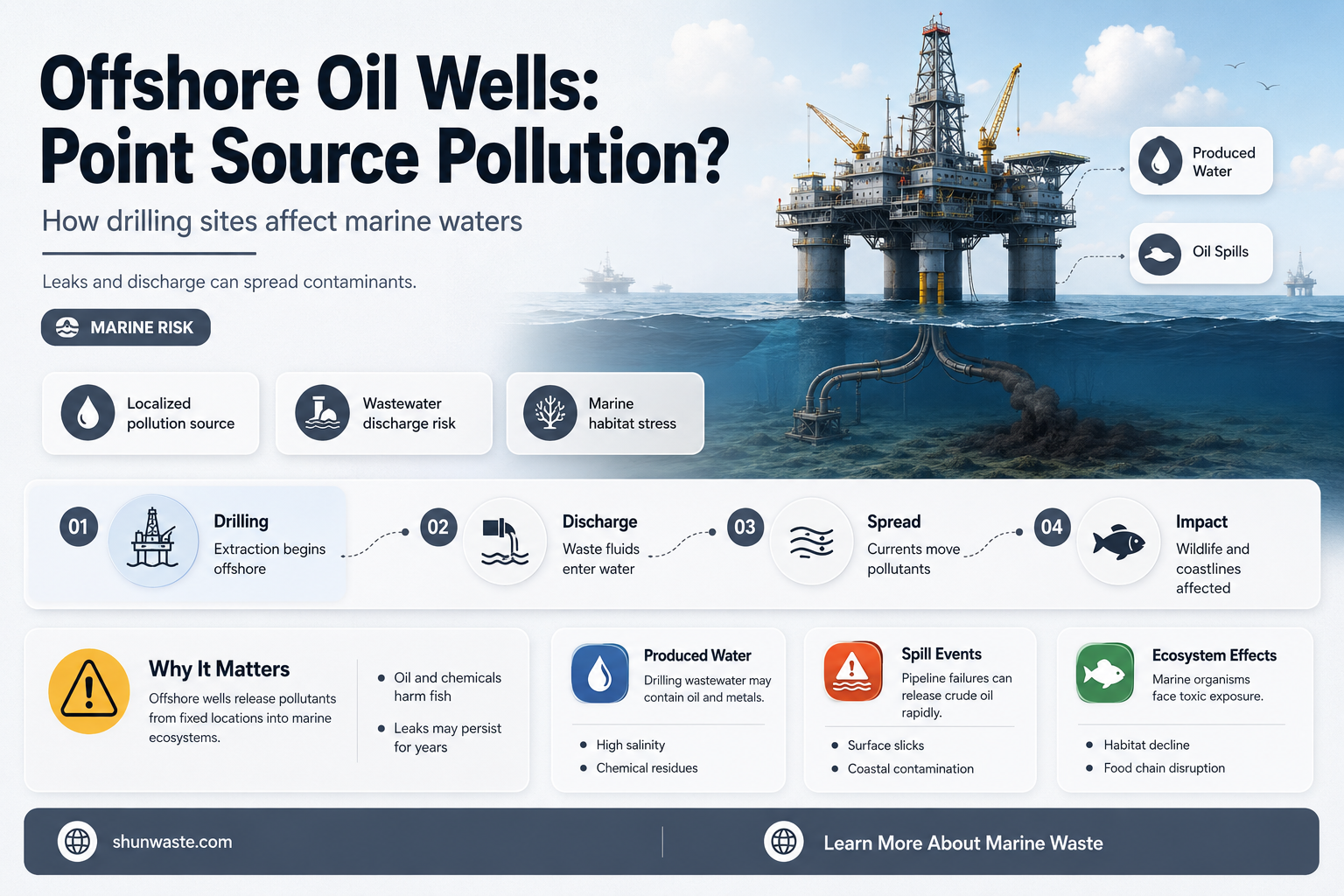 are offshore oil wells point source pollution