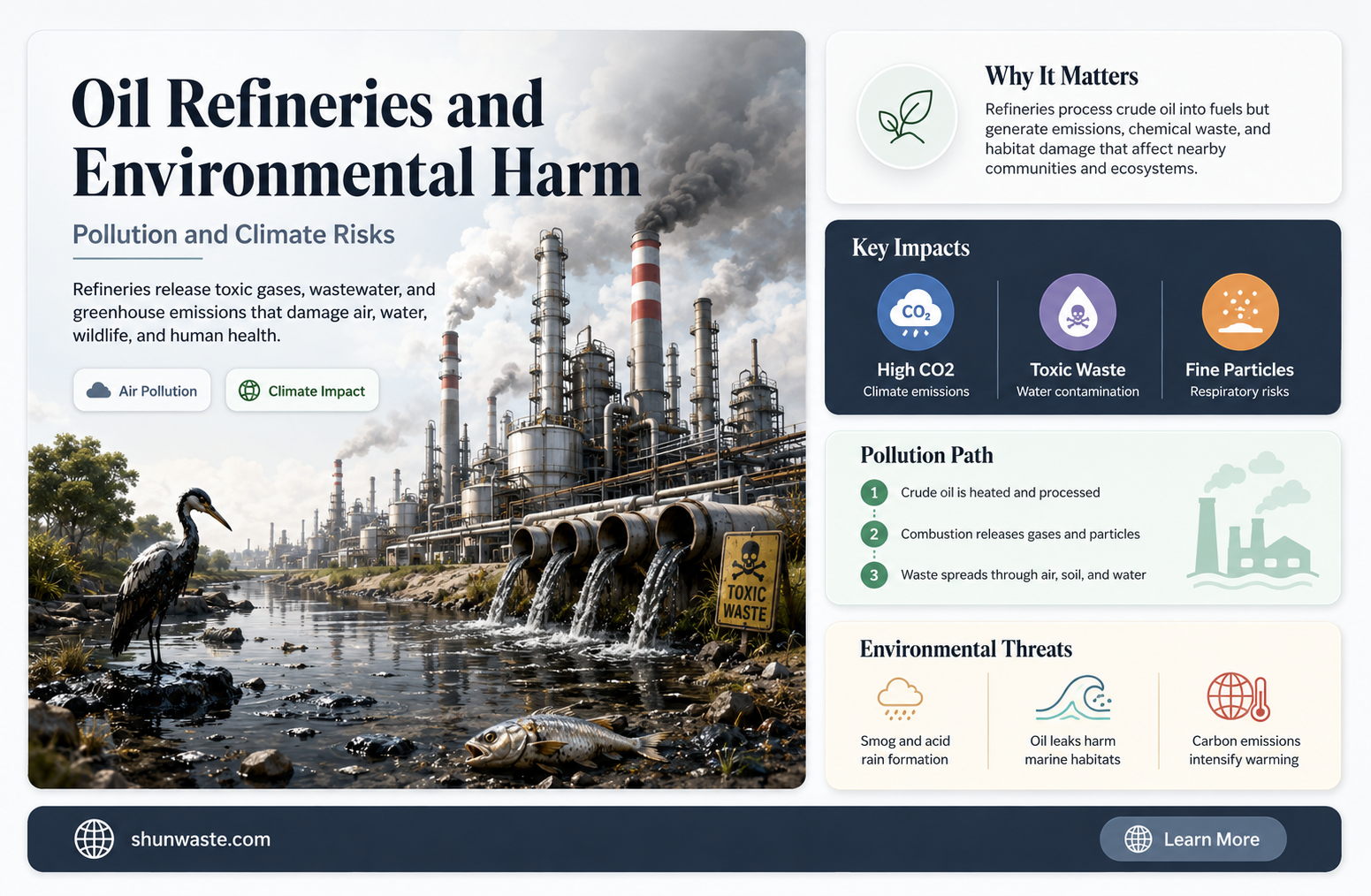 are oil refineries bad for the environment