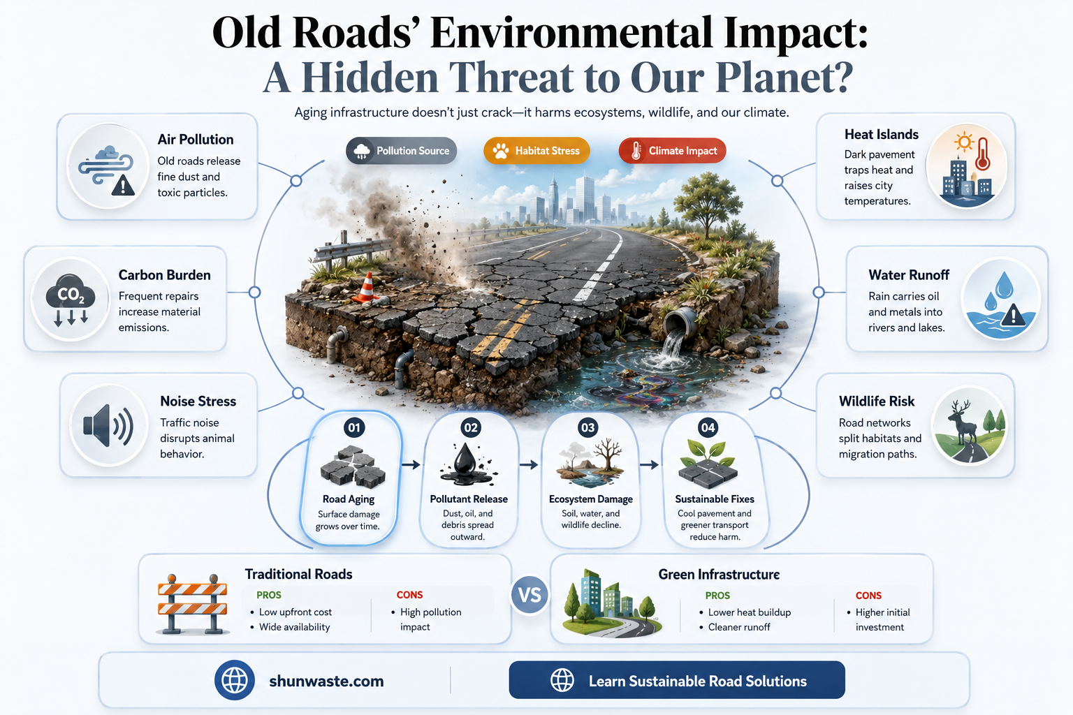 are old roads bad for the environment