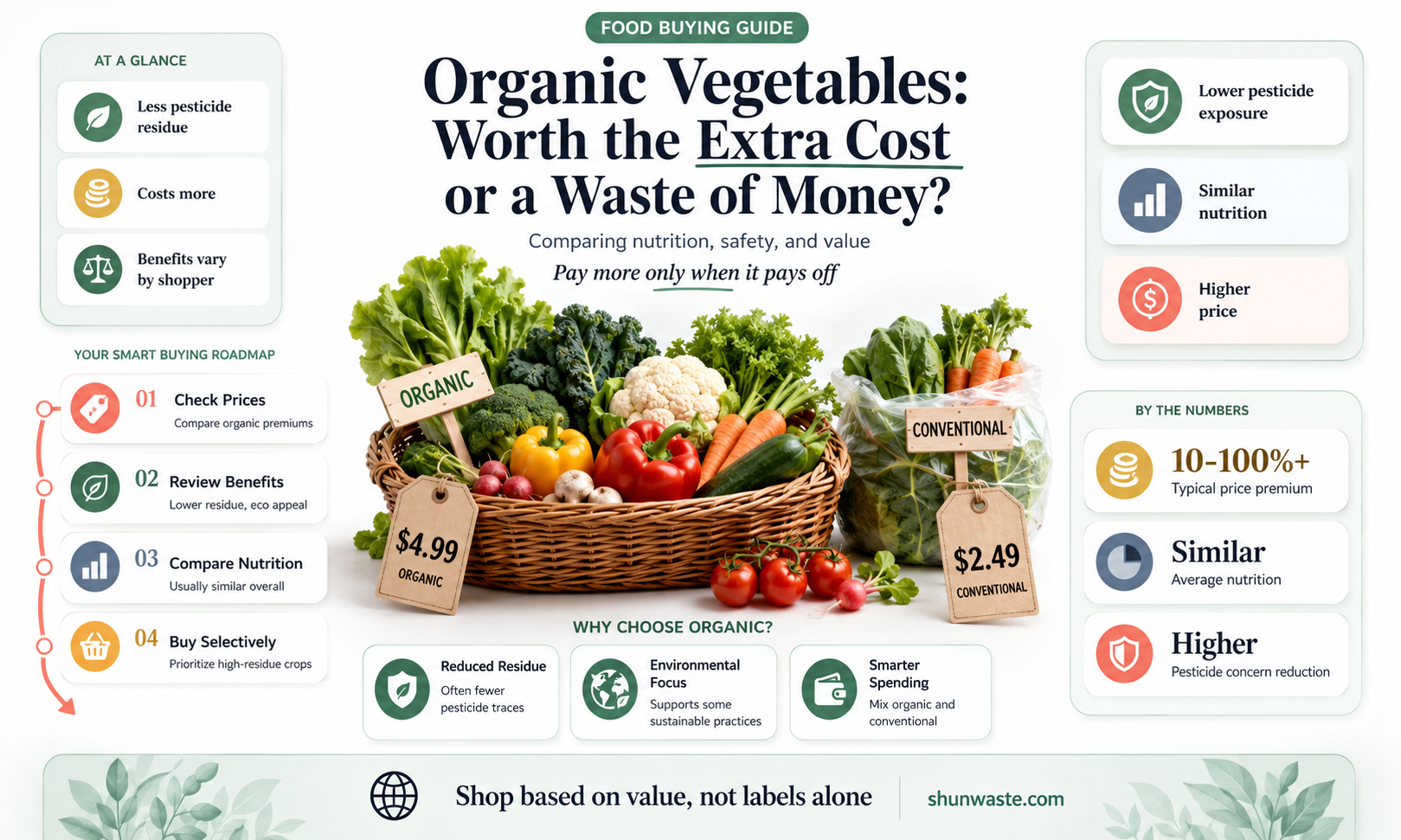are organic vegetables a waste of money