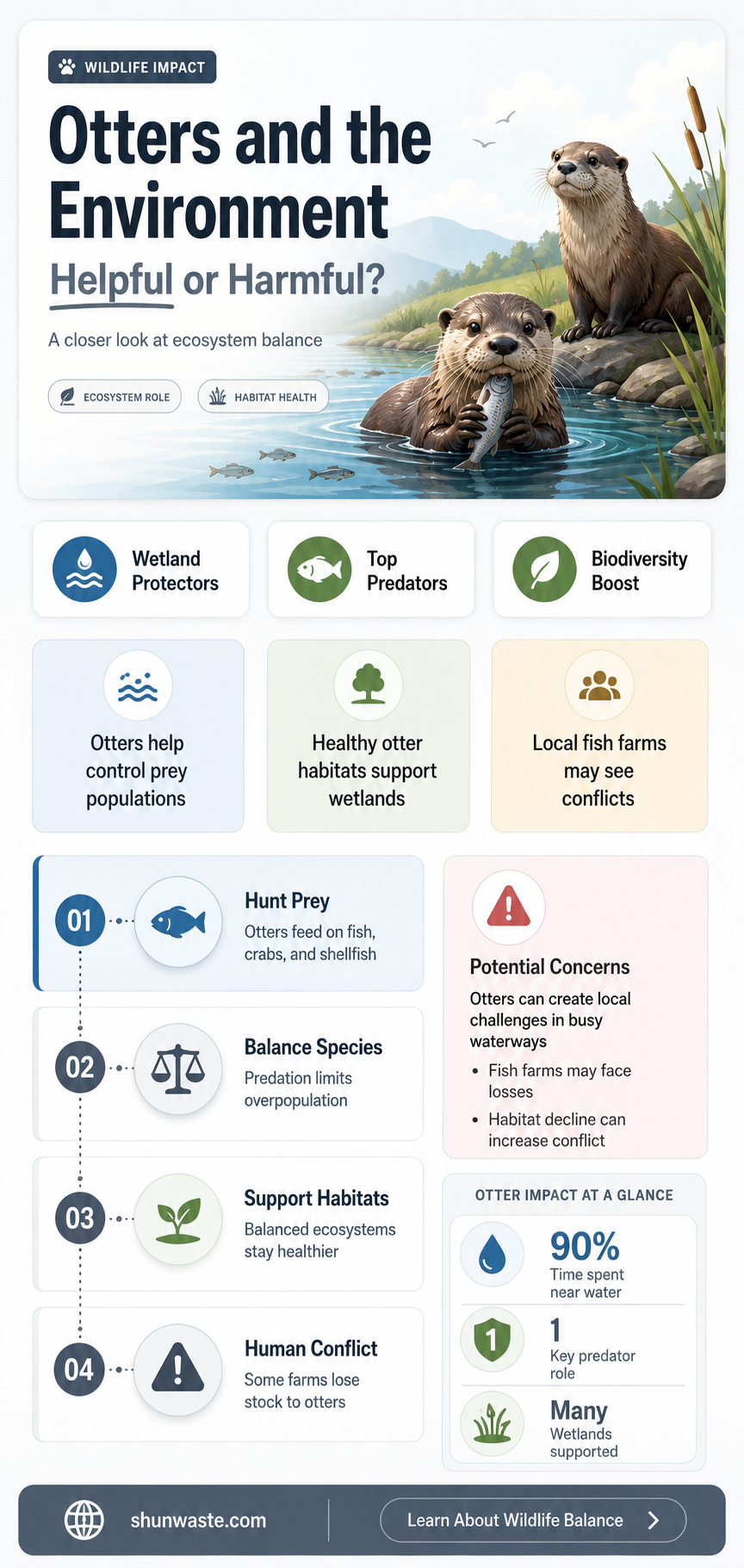 are otters bad for the environment