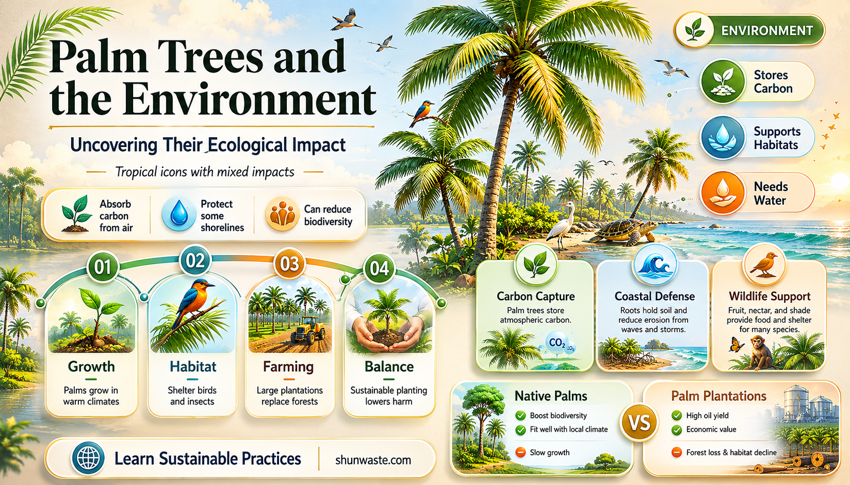 are palm trees bad for the environment
