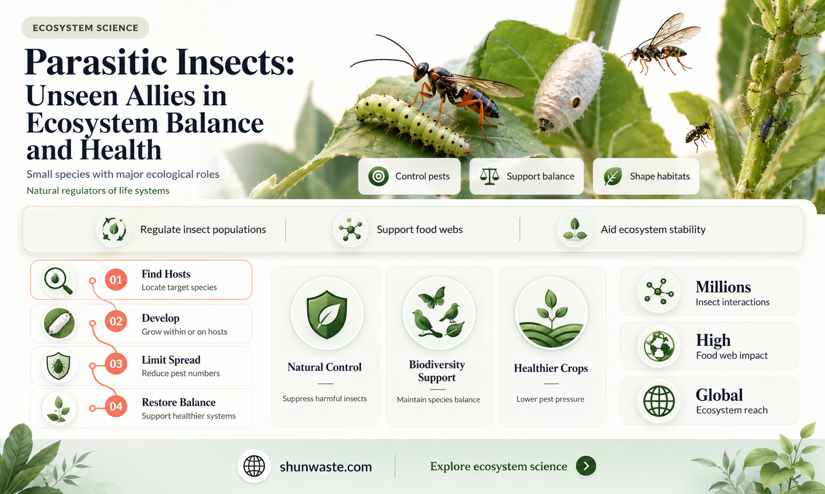 are parasitic insects good for the environment