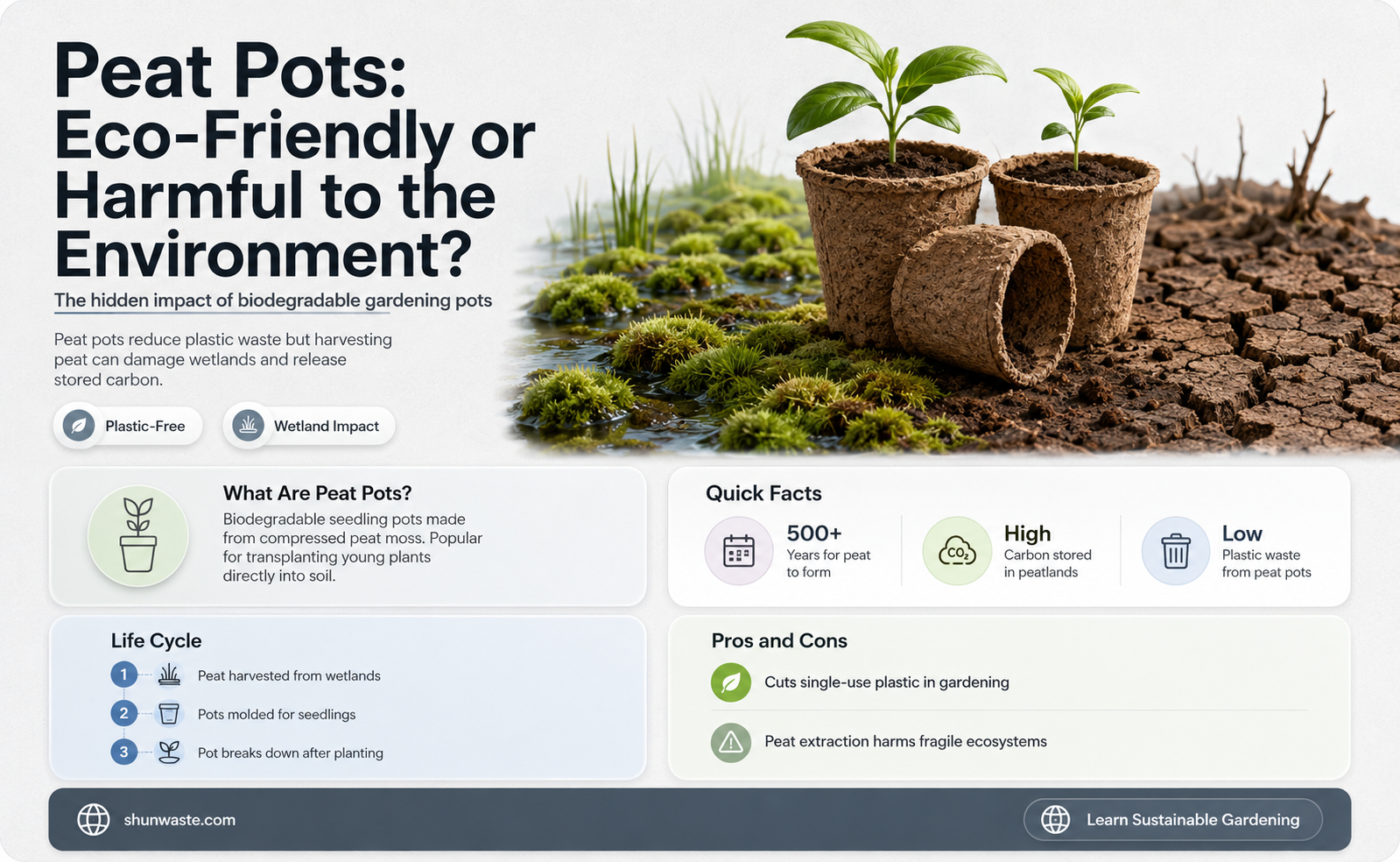 are peat pots bad for the environment