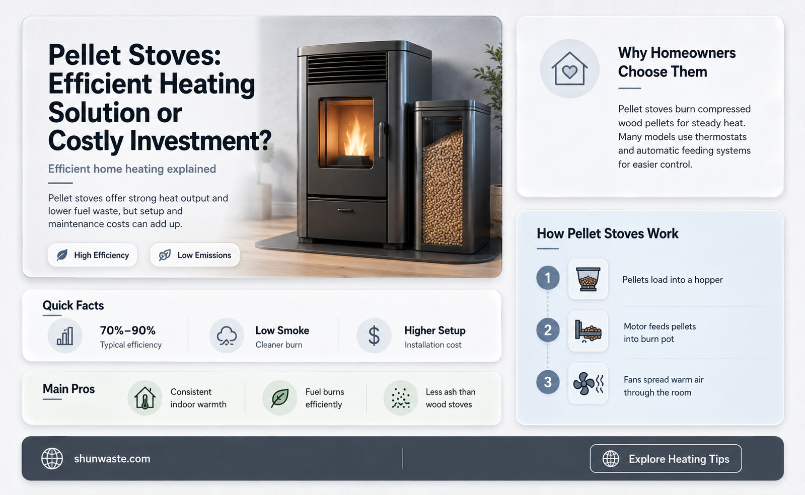 are pellet stoves really efficient or a waste of money