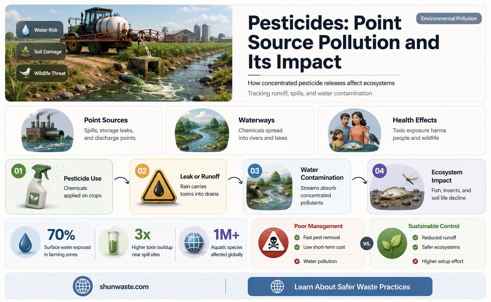 are pesticides point source pollution