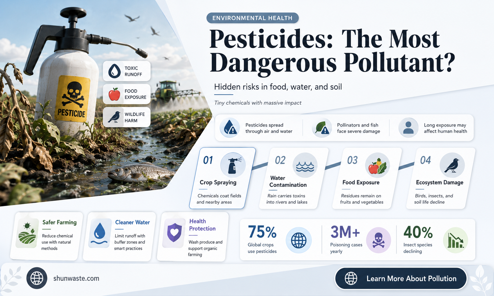 are pesticides the most dangerous pollutant