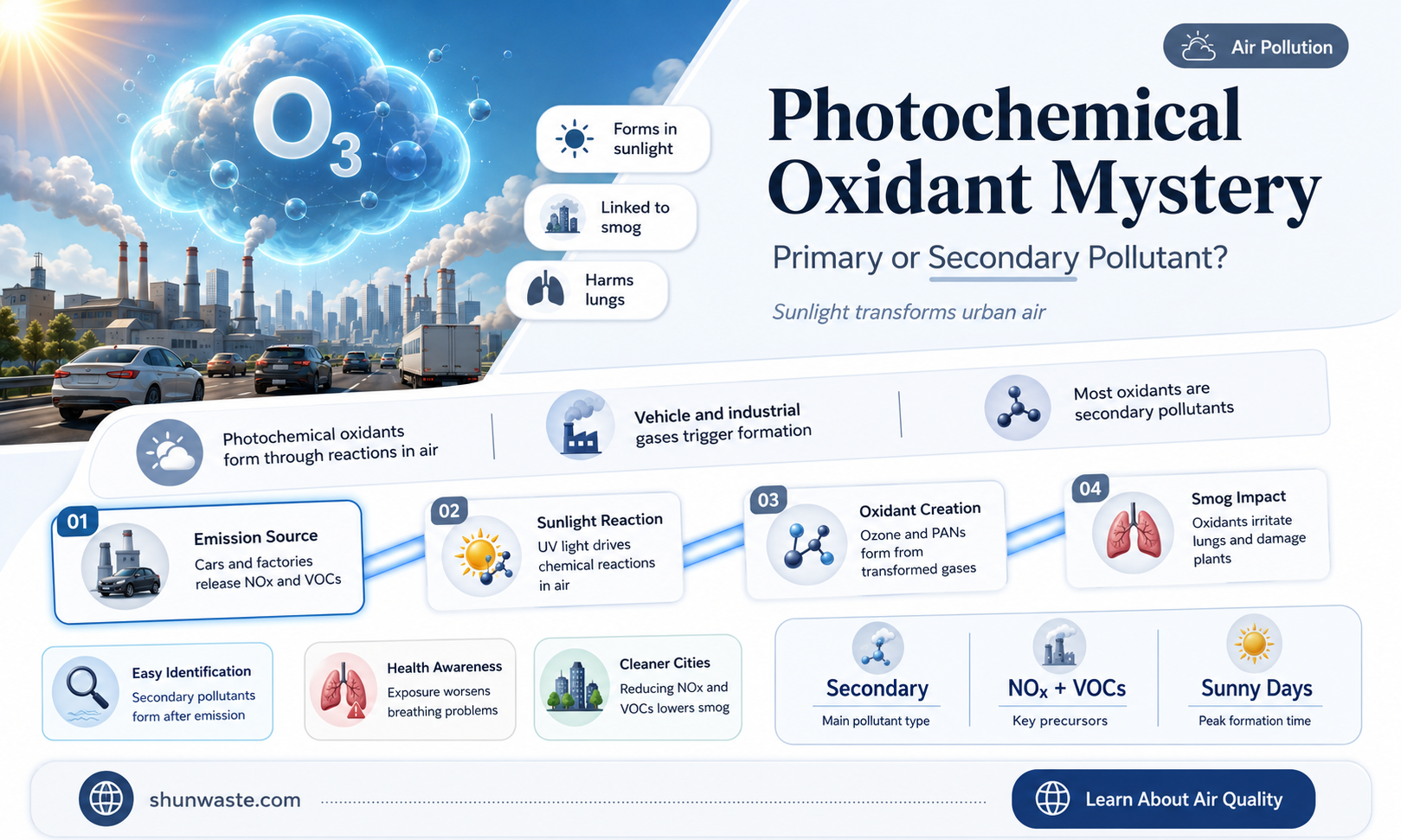 are photochemical oxidants examples of secondary pollutants