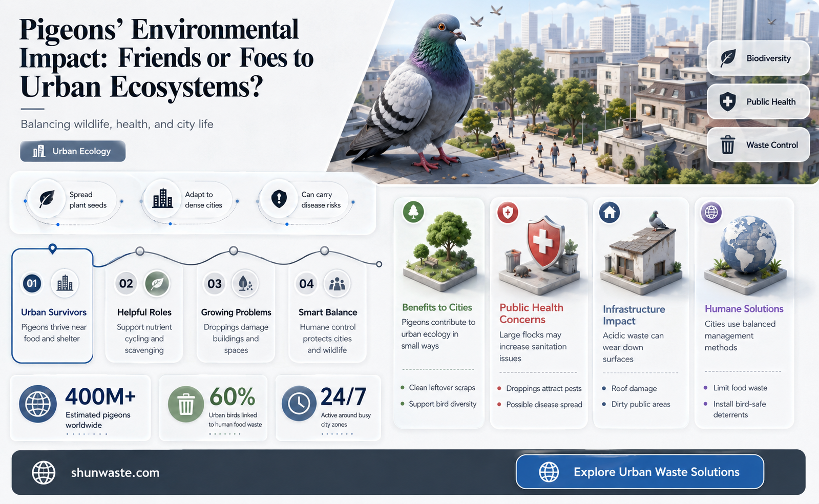 are pigeons good for the environment