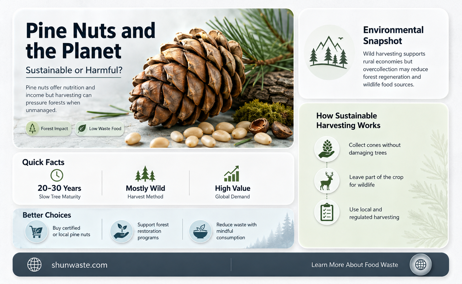are pine nuts bad for the environment