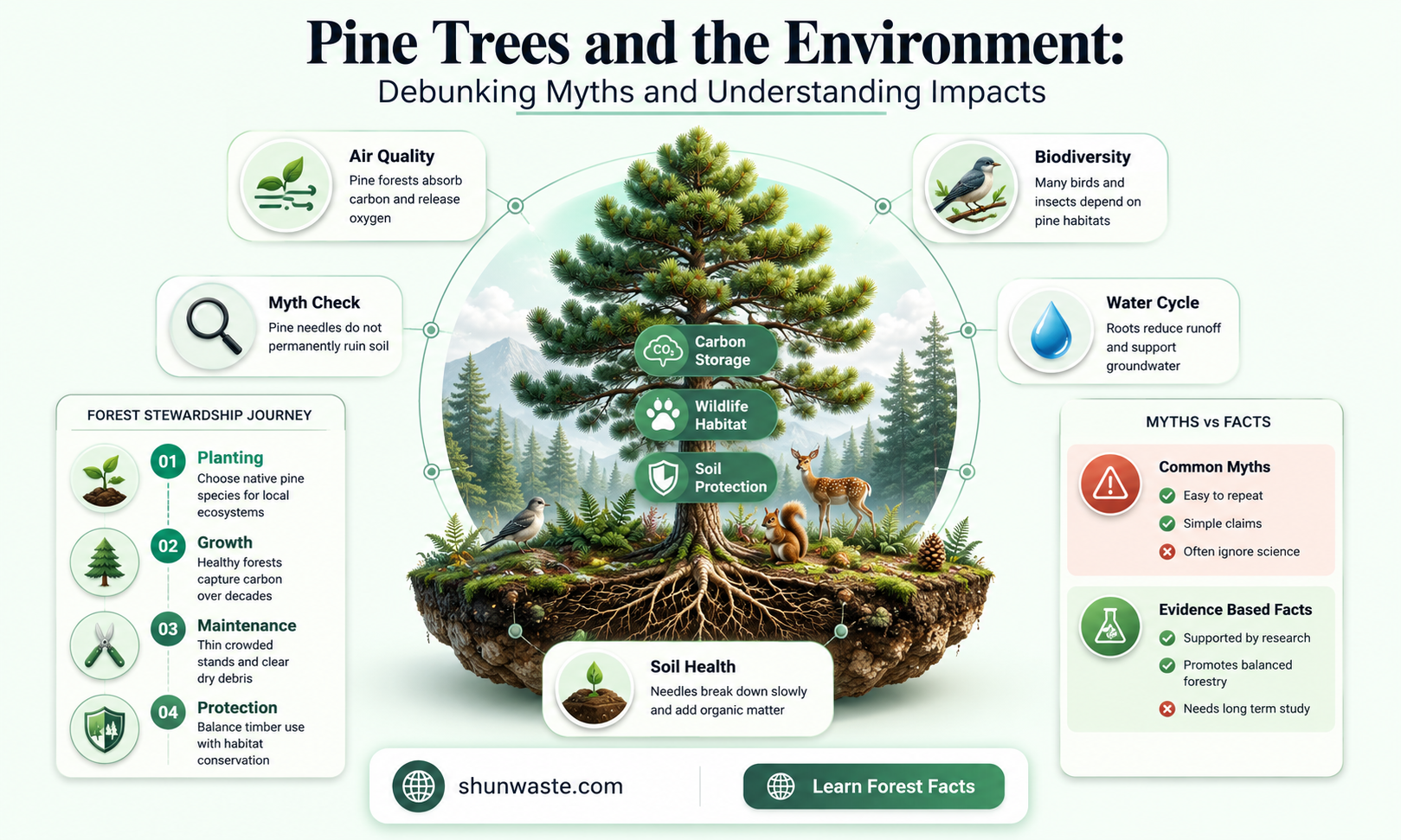 are pine trees bad for the environment