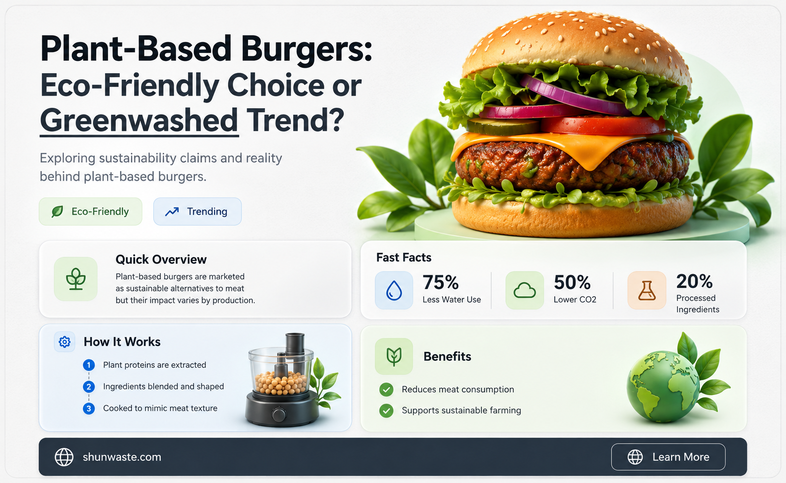 are plant based burgers good for the environment