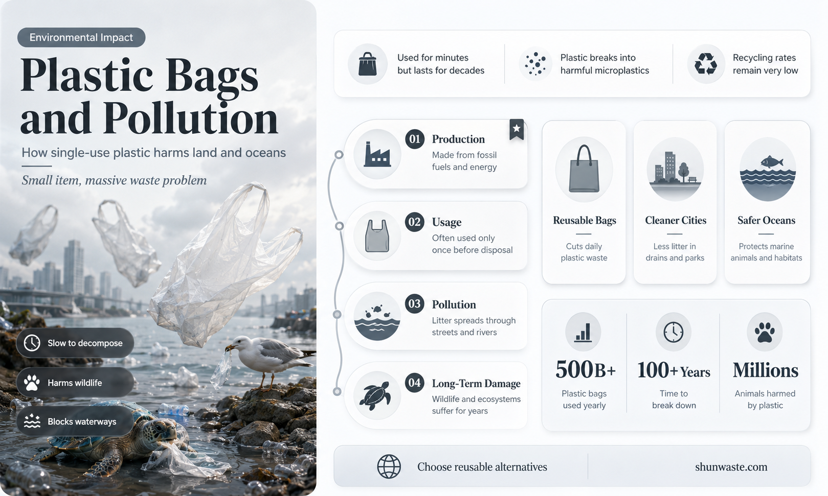 are plastic bags pollution