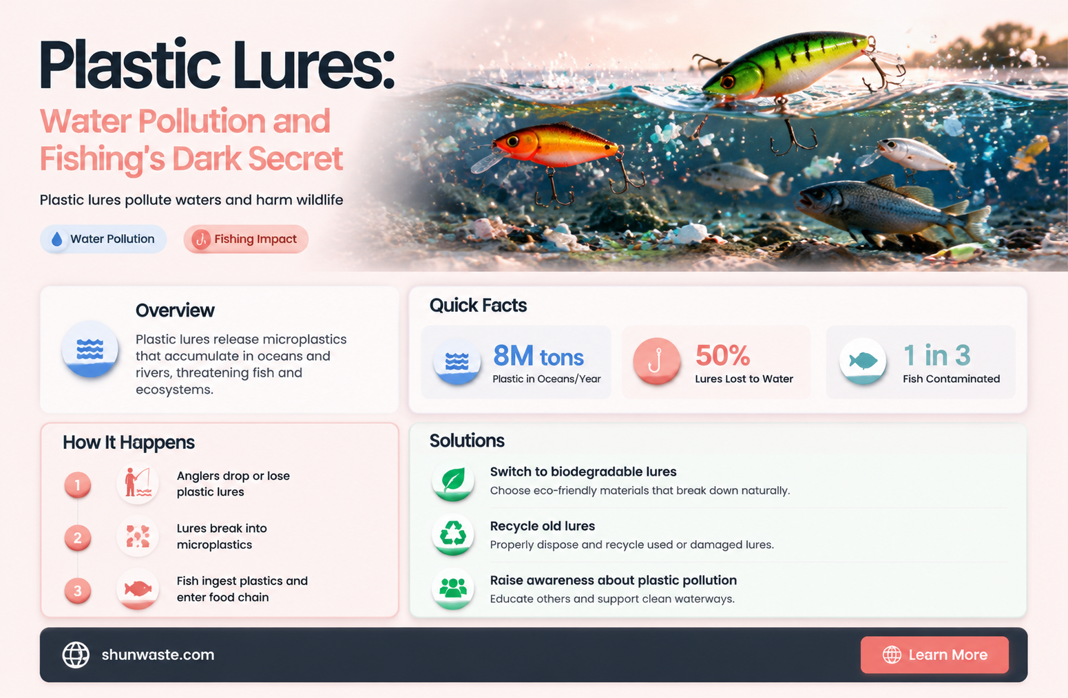 are plastic lures polluting our waters