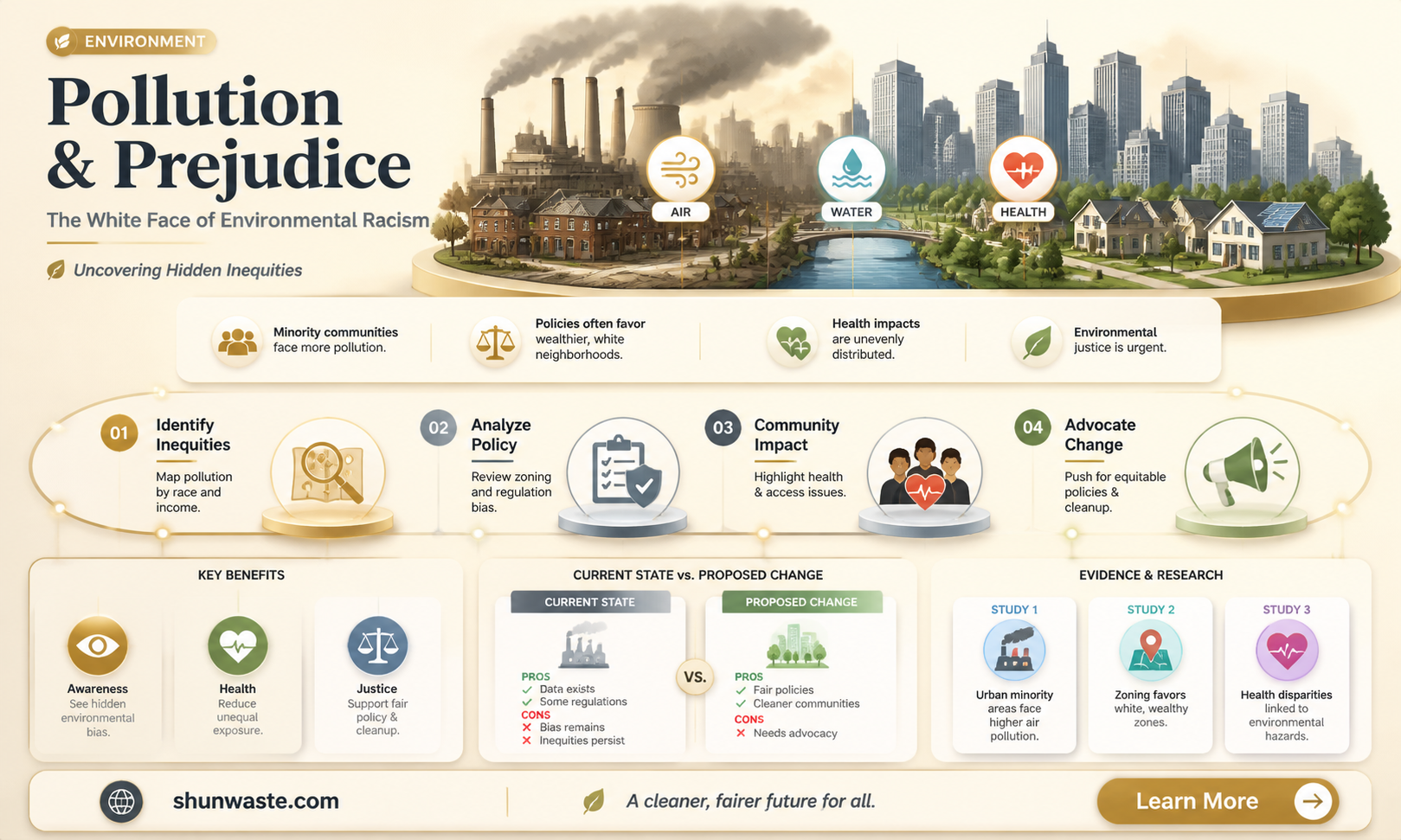 are companies that pollute mostly white
